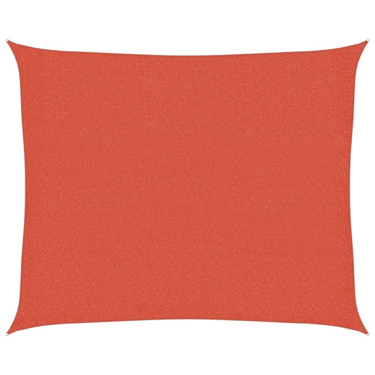Vidaxl zonnezeil 160 g m² 2,5x3 m hdpe terracottakleurig