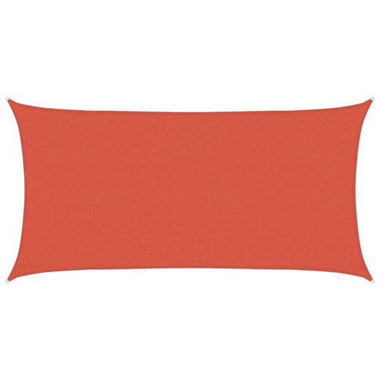 Vidaxl zonnezeil 160 g m² 2,5x5 m hdpe terracottakleurig