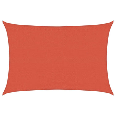 Vidaxl zonnezeil 160 g m² rechthoekig 3,5x4,5 m hdpe terracottakleurig