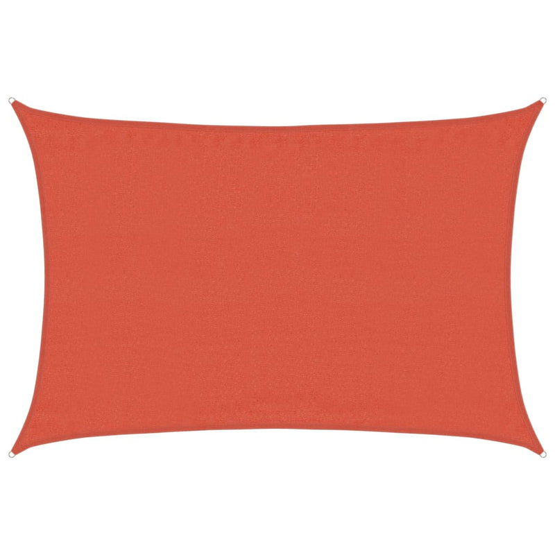 Afbeelding laden in galerijviewer, Vidaxl zonnezeil 160 g m² rechthoekig 3,5x4,5 m hdpe terracottakleurig

