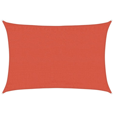 Vidaxl zonnezeil 160 g m² rechthoekig 3,5x5 m hdpe terracottakleurig