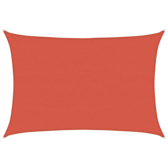 Vidaxl zonnezeil 160 g m² 5x7 m hdpe terracottakleurig