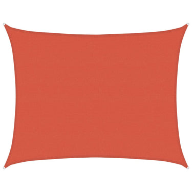 Vidaxl zonnezeil 160 g m² 6x8 m hdpe terracottakleurig