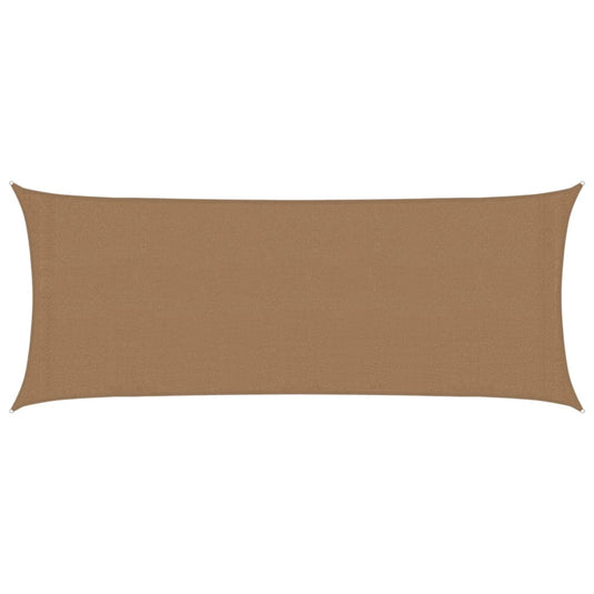 Vidaxl zonnezeil 160 g m² 2x5 m hdpe taupe