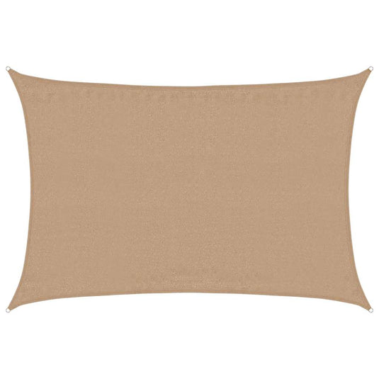 Vidaxl zonnezeil 160 g m² 3,5x5 m hdpe taupe