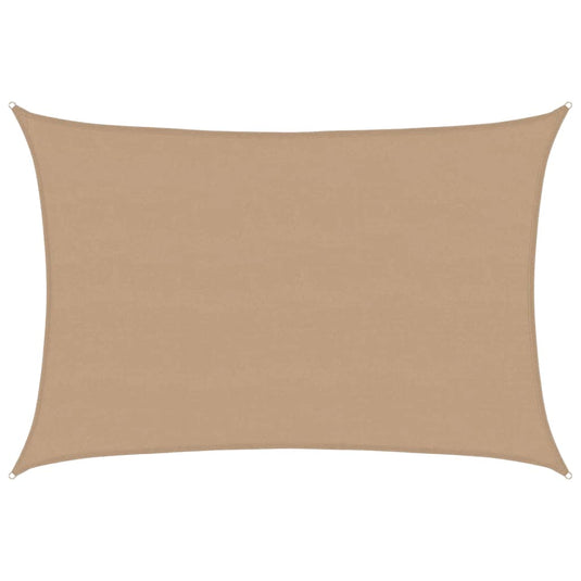 Vidaxl zonnezeil 160 g m² 5x7 m hdpe taupe
