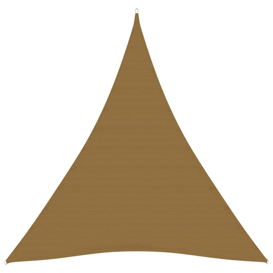 VidaXL Zonnezeil 160 g m² 3x4x4 m HDPE taupe