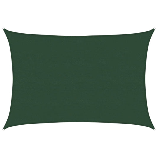 Vidaxl zonnezeil 160 g m² 5x7 m hdpe donkergroen