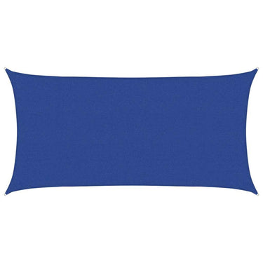 Vidaxl zonnezeil rechthoekig 160 g m² 2,5x5 m hdpe blauw