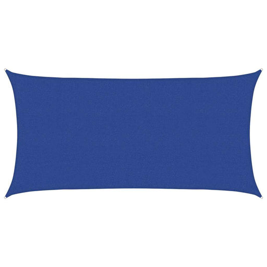 Vidaxl zonnezeil rechthoekig 160 g m² 2,5x5 m hdpe blauw