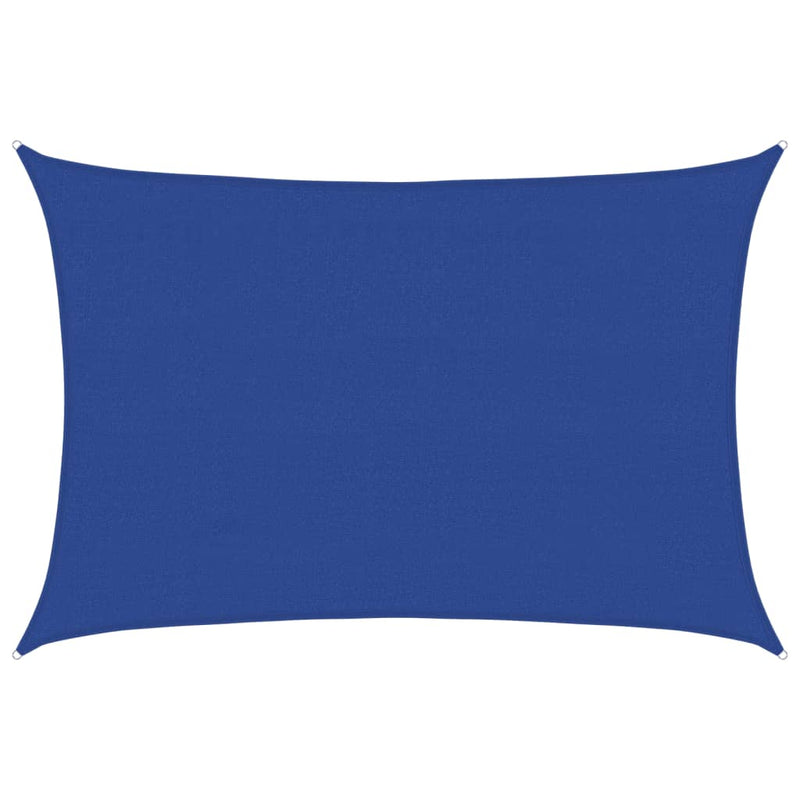 Afbeelding laden in galerijviewer, Vidaxl zonnezeil 160 g m² rechthoekig 4x6 m hdpe blauw
