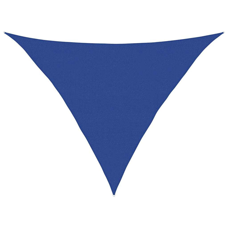 Afbeelding laden in galerijviewer, Vidaxl zonnezeil 160 g m² driehoekig 5x5x6 m hdpe blauw

