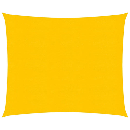 Vidaxl zonnezeil 160 g m² vierkant 4x4 m hdpe geel