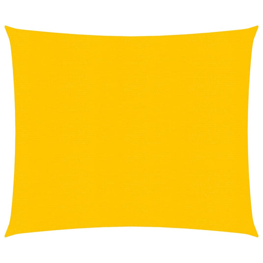 Vidaxl zonnezeil 160 g m² vierkant 5x5 m hdpe geel