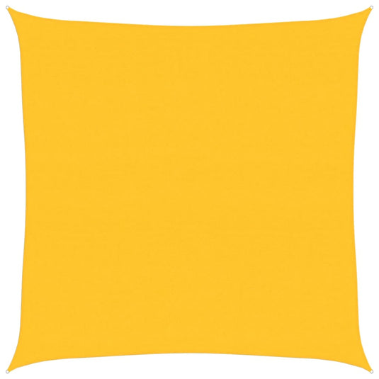 Vidaxl zonnezeil 160 g m² vierkant 6x6 m hdpe geel