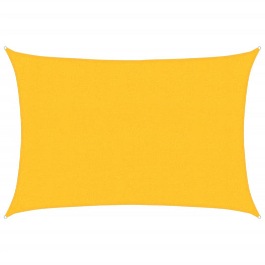 Vidaxl zonnezeil 160 g m² 3x4 m hdpe geel