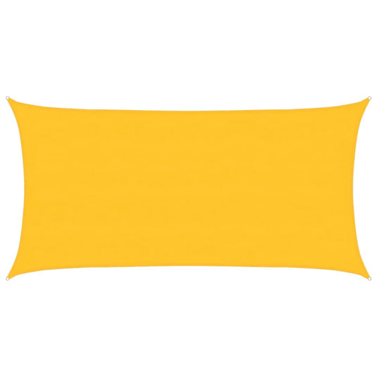 Vidaxl zonnezeil 160 g m² rechthoekig 4x7 m hdpe geel