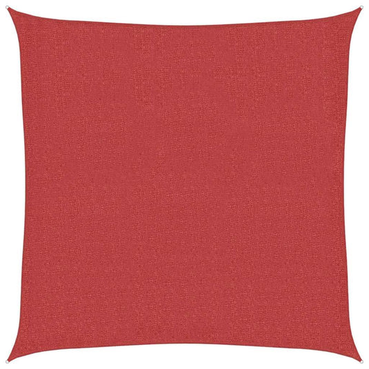 Vidaxl zonnezeil 160 g m² 2x2 m hdpe rood
