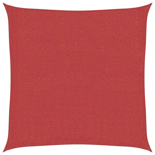Vidaxl zonnezeil 160 g m² 2,5x2,5 m hdpe rood