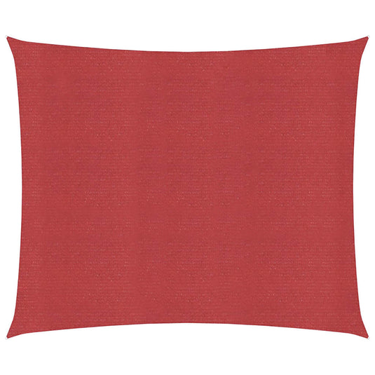 Vidaxl zonnezeil 160 g m² 4x4 m hdpe rood