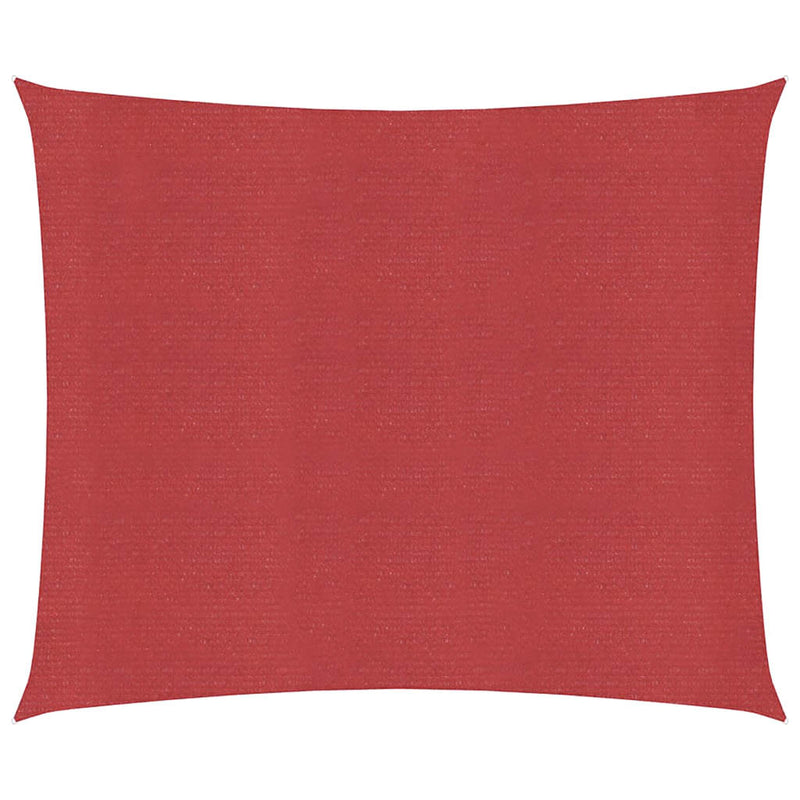 Cargue la imagen en el visor de la galería, Vidaxl zonnezeil 160 g m² 6x6 m hdpe rood
