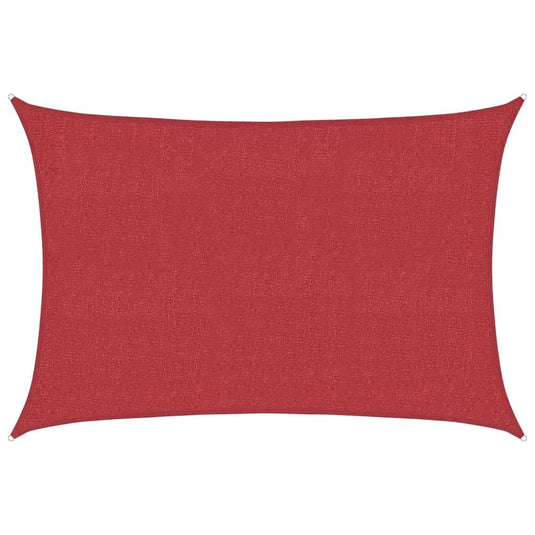 Vidaxl zonnezeil 160 g m² 2x2,5 m hdpe rood