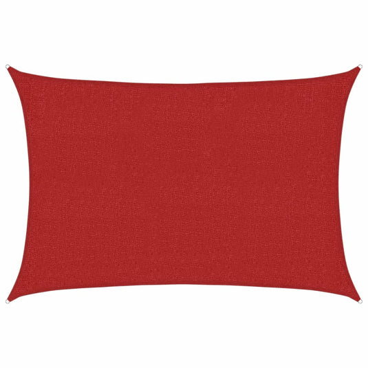 Vidaxl zonnezeil 160 g m² 2x3 m hdpe rood