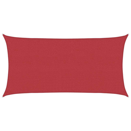 Vidaxl zonnezeil 160 g m² 2x3,5 m hdpe rood