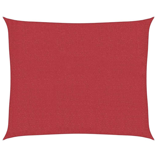 Vidaxl zonnezeil 160 g m² 2,5x3 m hdpe rood