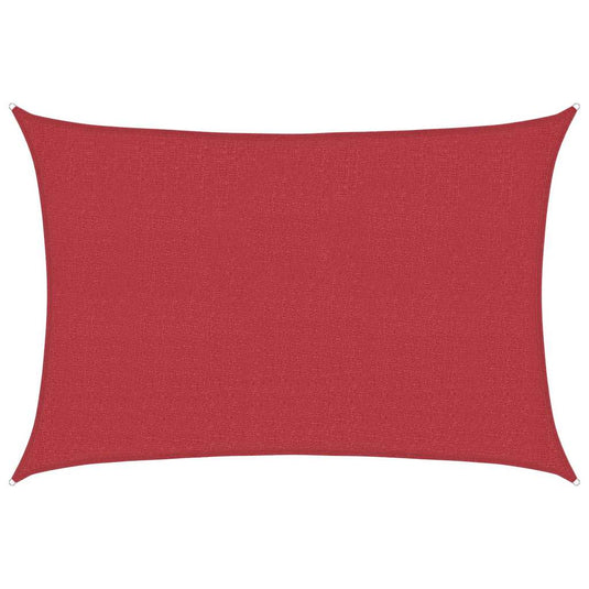 Vidaxl zonnezeil 160 g m² 2,5x4 m hdpe rood