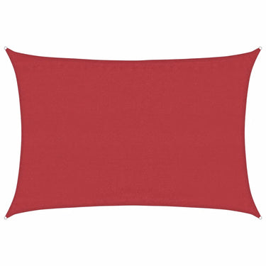 Vidaxl zonnezeil 160 g m² 3,5x5 m hdpe rood