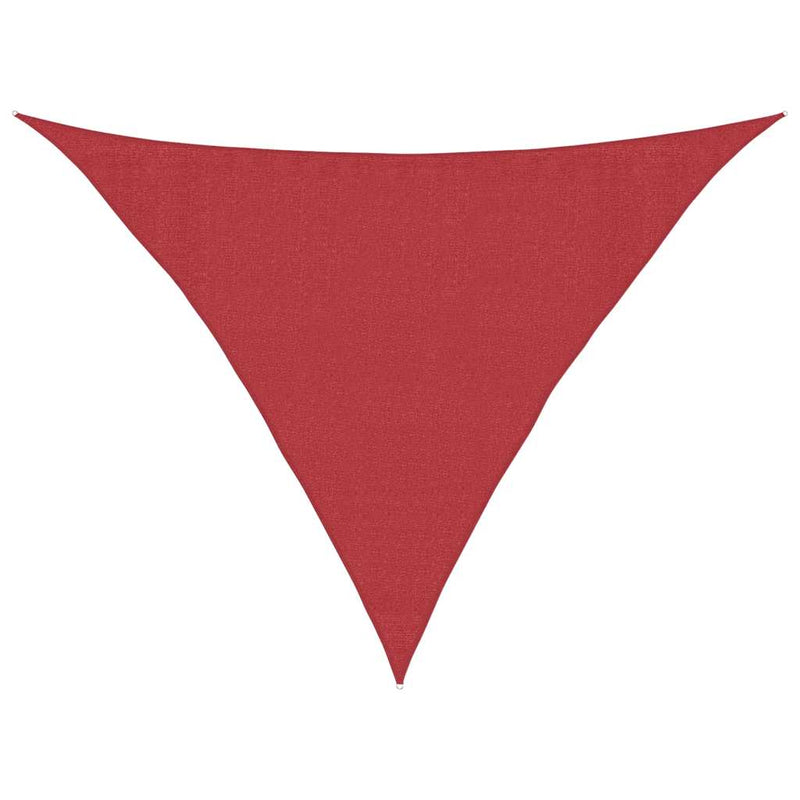 Afbeelding laden in galerijviewer, Vidaxl zonnezeil 160 g m² 3,5x3,5x4,9 m hdpe rood

