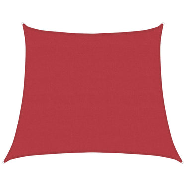 Vidaxl zonnezeil 160 g m² 4 5x4 m hdpe rood