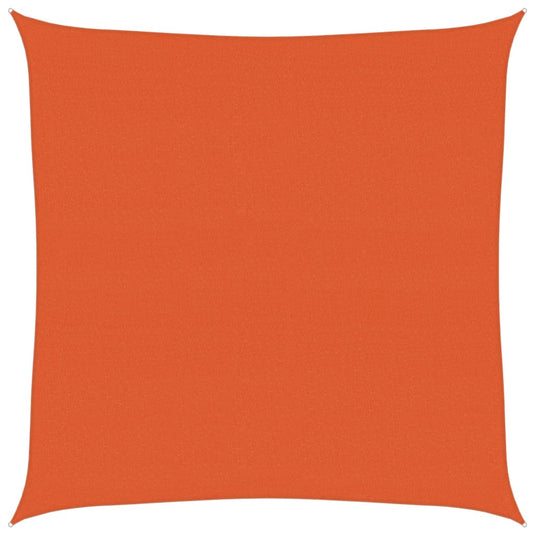 Vidaxl zonnezeil 160 g m² vierkant 7x7 m hdpe oranje