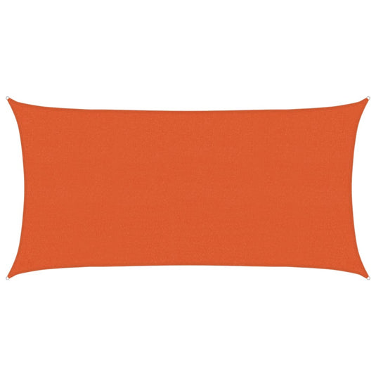 VidaXL Zonnezeil 160 g m² 2x4 m HDPE oranje