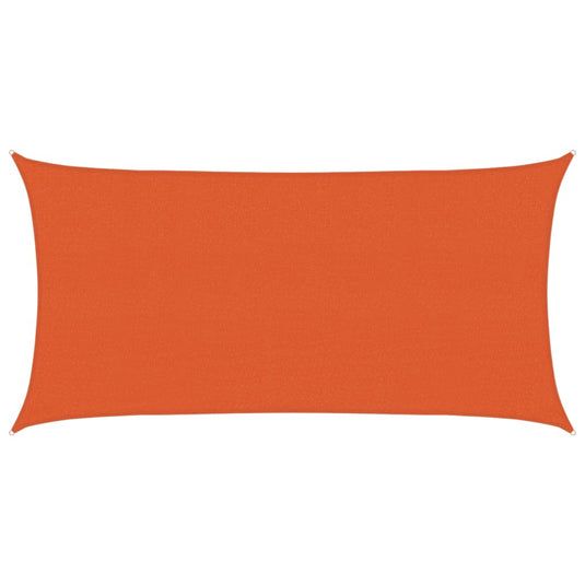 Vidaxl zonnezeil 160 g m² 2,5x4,5 m hdpe oranje