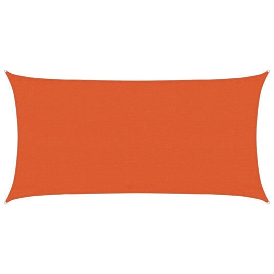 Vidaxl zonnezeil 160 g m² rechthoekig 3x6 m hdpe oranje