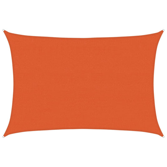 Vidaxl zonnezeil 160 g m² 3,5x5 m hdpe oranje