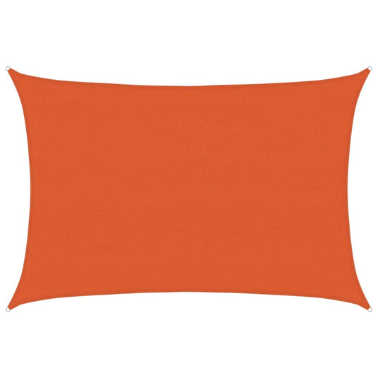 Vidaxl zonnezeil 160 g m² rechthoekig 4x5 m hdpe oranje
