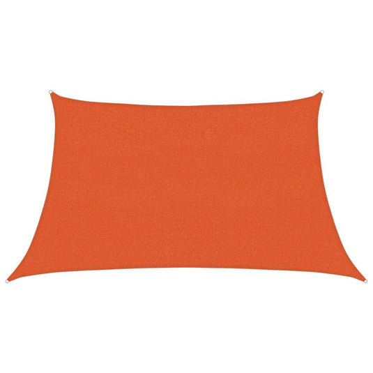 Vidaxl zonnezeil 160 g m² trapezium 3 4x2 m hdpe oranje