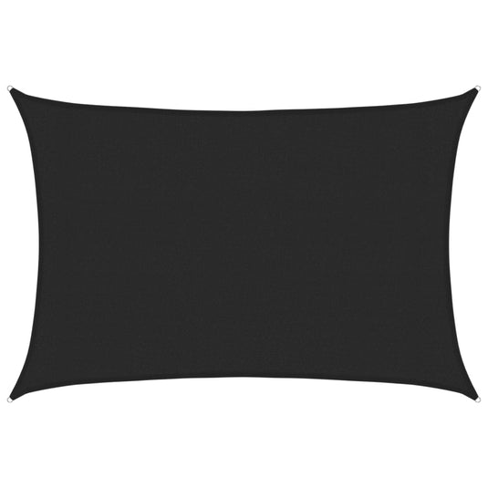 Vidaxl zonnezeil 160 g m² 3x5 m hdpe zwart