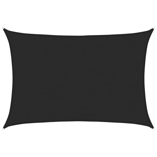 Vidaxl zonnezeil 160 g m² 5x6 m hdpe zwart
