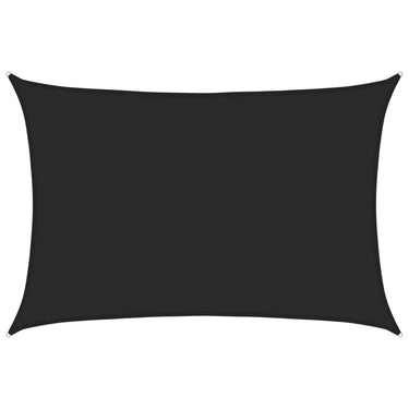 Vidaxl zonnezeil 160 g m² 5x6 m hdpe zwart