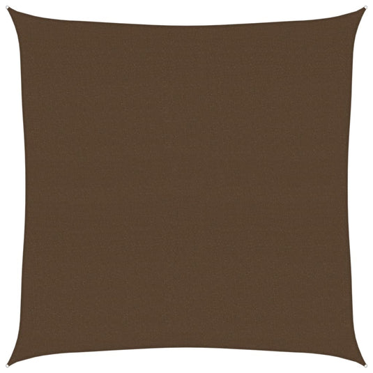 Vidaxl zonnezeil 160 g m² 4x4 m hdpe bruin