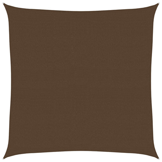 Vidaxl zonnezeil 160 g m² 5x5 m hdpe bruin