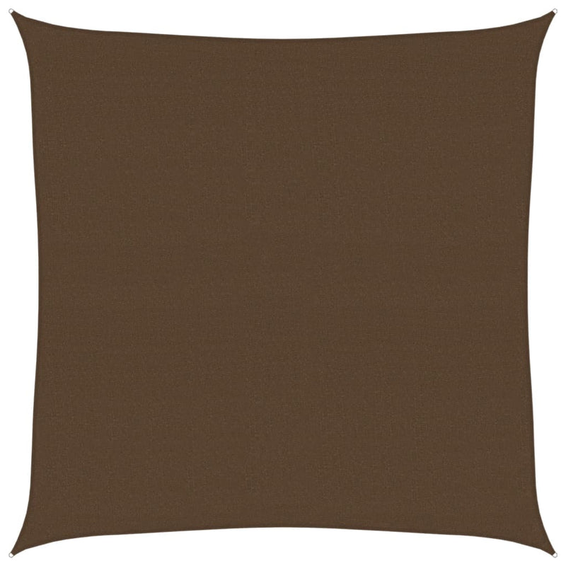 Cargue la imagen en el visor de la galería, Vidaxl zonnezeil 160 g m² 6x6 m hdpe bruin

