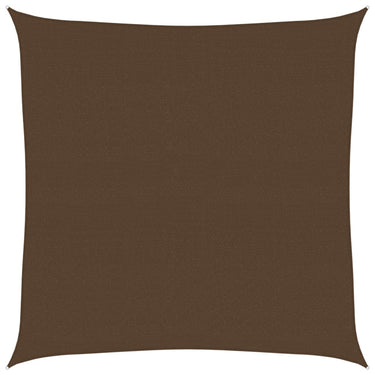 Vidaxl zonnezeil 160 g m² 7x7 m hdpe bruin