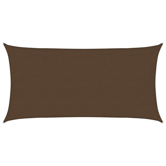 Vidaxl zonnezeil 160 g m² 4x7 m hdpe bruin
