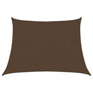 Vidaxl zonnezeil 160 g m² 4 5x3 m hdpe bruin
