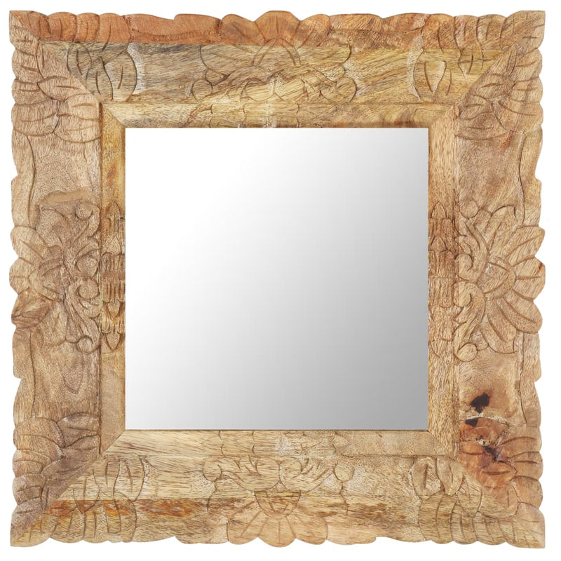 Afbeelding laden in galerijviewer, Vidaxl spiegel 50x50 cm massief mangohout

